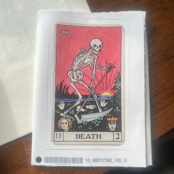 Big Tarot Death Card Sticker - Picture 1 of 2
